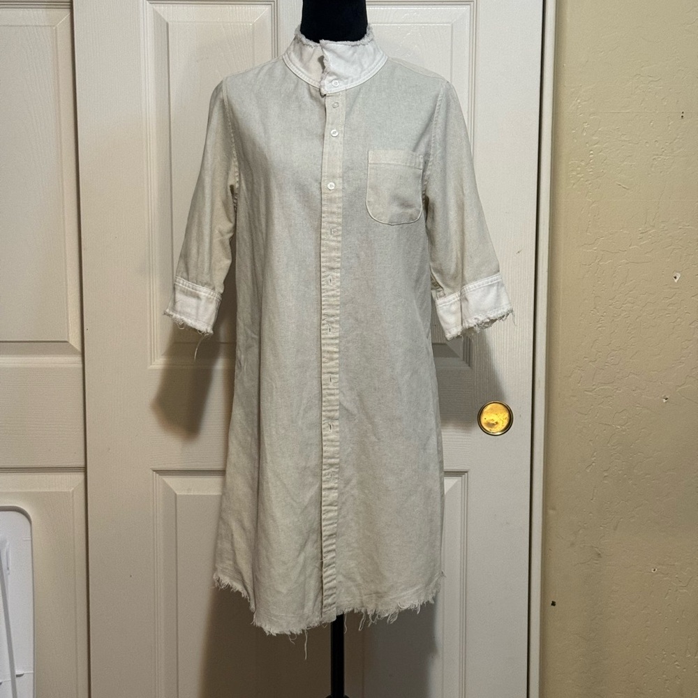 Diesel Beige Button Down Midi Dress